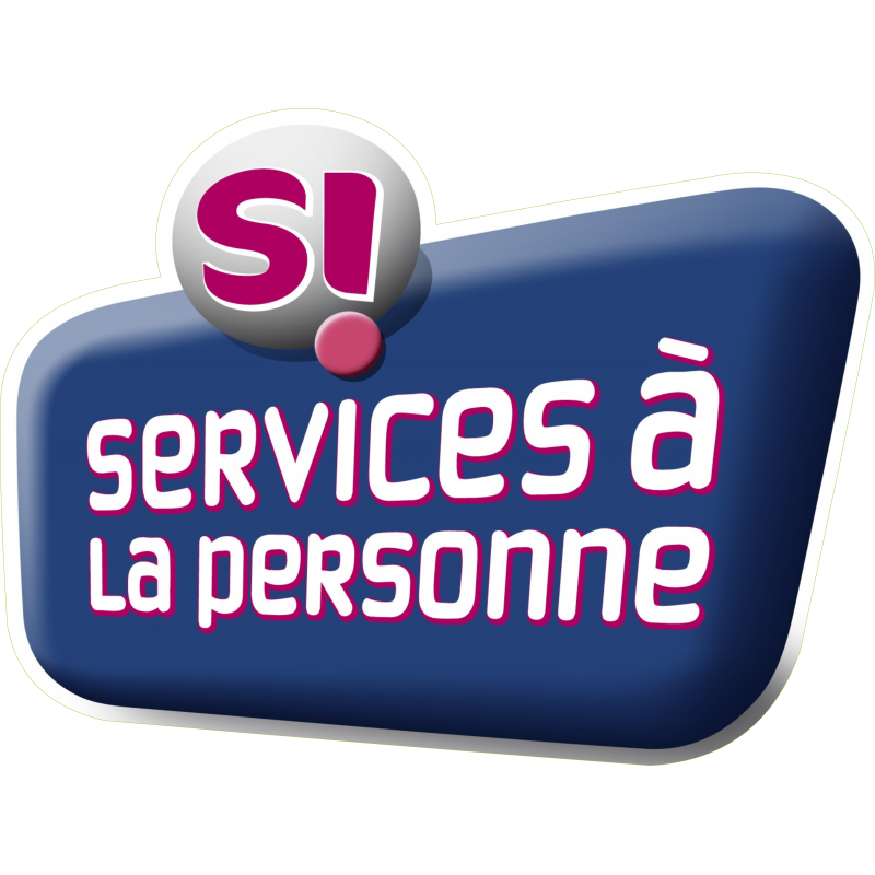 Logo service à la personne, éligible crédit d'impôt 50%